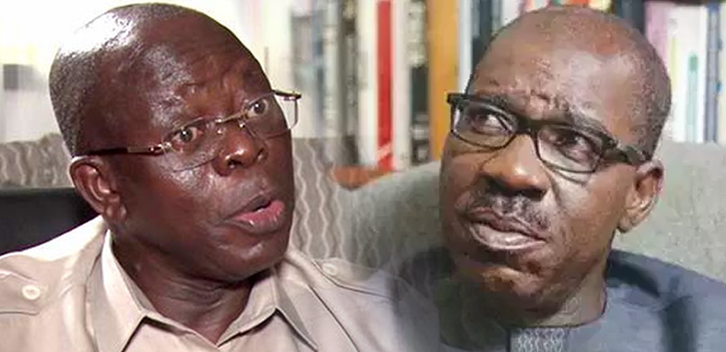 Reactions as Oshiomole Mocks Obaseki and Wife’s Childlessness (video)