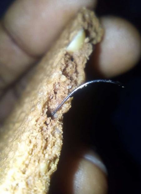 Woman Shares Shocking Object She Found inside Biscuit (photos)