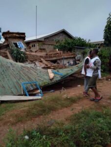 Collapsed UNIBEN hostel