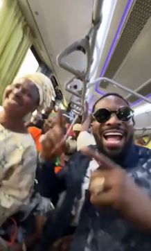 D’Banj Surprises BRT Passengers with Impromptu Bus Concert (video)